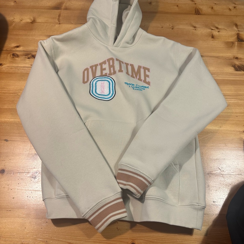 Overtime Cream Hoodie for Boys Never Worn